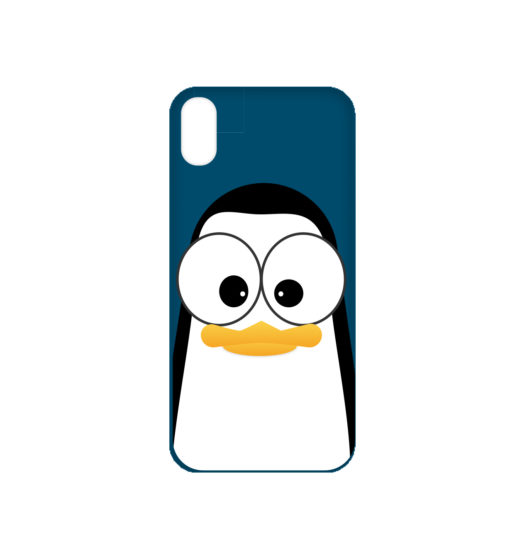 Crazy Pinguins iPhone X Case by Andre Martin